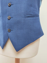 Charger l'image dans la galerie, Suitsupply gilet en laine lin et soie pied de puce 48/50