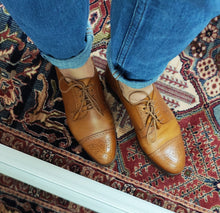 Charger l'image dans la galerie, Carmina derby half brogue vitello tan 4,5 UK / 37,5 FR