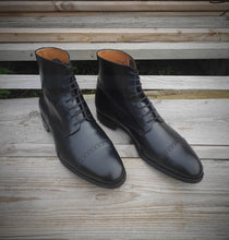 Charger l'image dans la galerie, Septième Largeur bottines Prosper en cuir de veau noir 9 UK/43 FR