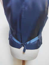 Carica l'immagine nel visualizzatore di Gallery, Suitsupply gilet de costume en tweed bleu à carreaux pure laine 44