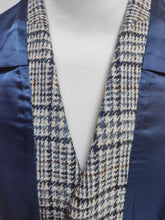 Carica l'immagine nel visualizzatore di Gallery, Suitsupply gilet de costume en tweed bleu à carreaux pure laine 44