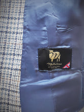 Carica l'immagine nel visualizzatore di Gallery, Suitsupply gilet de costume en tweed bleu à carreaux pure laine 44