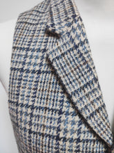 Carica l'immagine nel visualizzatore di Gallery, Suitsupply gilet de costume en tweed bleu à carreaux pure laine 44