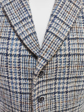Carica l'immagine nel visualizzatore di Gallery, Suitsupply gilet de costume en tweed bleu à carreaux pure laine 44