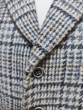 Carica l'immagine nel visualizzatore di Gallery, Suitsupply gilet de costume en tweed bleu à carreaux pure laine 44