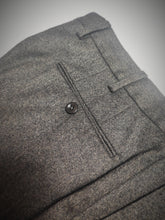 Afbeelding in Gallery-weergave laden, Incotex Slowear pantalon 100% laine marron chiné tissage chevrons 50/L