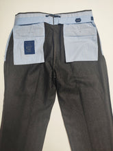 Afbeelding in Gallery-weergave laden, Incotex Slowear pantalon 100% laine marron chiné tissage chevrons 50/L