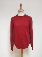 Charger l'image dans la galerie, MC George pull rouge 100% Shetland Made in Scotland XXL