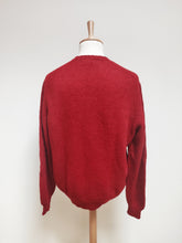 Charger l'image dans la galerie, MC George pull rouge 100% Shetland Made in Scotland XXL