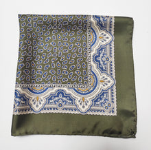 Charger l'image dans la galerie, Pochette en soie vintage paisley Made in Italy