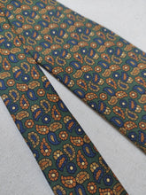 Carica l'immagine nel visualizzatore di Gallery, Drake's cravate paisley verte Made in England