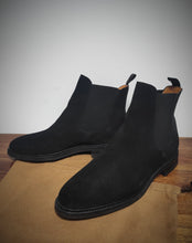 Charger l'image dans la galerie, Meermin Mallorca chelsea boots veau velours noir 6,5 UK/40 FR