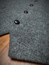 Charger l'image dans la galerie, Harris Tweed X Barutti gilet bleu gris en pure laine vierge 54/56