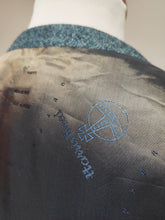 Charger l'image dans la galerie, Harris Tweed X Barutti gilet bleu gris en pure laine vierge 54/56