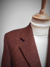 Charger l'image dans la galerie, Blazer vintage rouille 100% laine Harris Tweed 46/48