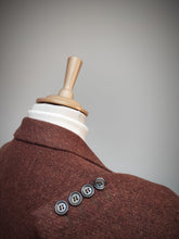Charger l'image dans la galerie, Blazer vintage rouille 100% laine Harris Tweed 46/48
