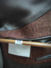 Charger l'image dans la galerie, Blazer vintage rouille 100% laine Harris Tweed 46/48