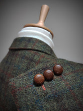 Charger l'image dans la galerie, Blazer vert foncé à carreaux Harris Tweed X Barutti 54