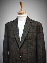 Charger l'image dans la galerie, Blazer vert foncé à carreaux Harris Tweed X Barutti 54