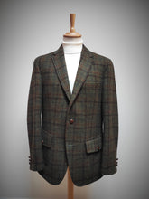 Charger l'image dans la galerie, Blazer vert foncé à carreaux Harris Tweed X Barutti 54