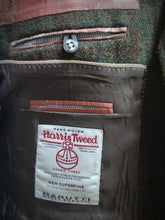 Charger l'image dans la galerie, Blazer vert foncé à carreaux Harris Tweed X Barutti 54