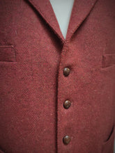Charger l'image dans la galerie, Harris Tweed X Barutti gilet rouille en pure laine vierge 56