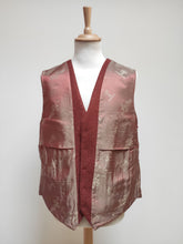 Charger l'image dans la galerie, Harris Tweed X Barutti gilet rouille en pure laine vierge 56