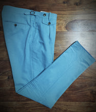 Afbeelding in Gallery-weergave laden, Suitsupply Brentwood pantalon à pinces en coton et lin E.Thomas 48/M