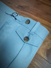 Afbeelding in Gallery-weergave laden, Suitsupply Brentwood pantalon à pinces en coton et lin E.Thomas 48/M