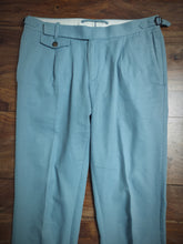 Afbeelding in Gallery-weergave laden, Suitsupply Brentwood pantalon à pinces en coton et lin E.Thomas 48/M