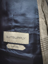 Afbeelding in Gallery-weergave laden, Suitsupply gilet pur lin à carreaux modèle Capetown 54