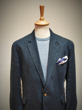 Afbeelding in Gallery-weergave laden, Hackett London blazer navy en pur lin délavé 48R/58