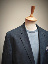 Afbeelding in Gallery-weergave laden, Hackett London blazer navy en pur lin délavé 48R/58