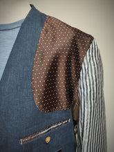 Afbeelding in Gallery-weergave laden, Hackett London blazer navy en pur lin délavé 48R/58