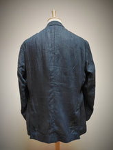 Afbeelding in Gallery-weergave laden, Hackett London blazer navy en pur lin délavé 48R/58