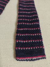 Charger l'image dans la galerie, Cravate vintage en laine Francesco Smalto Made in France