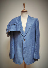 Afbeelding in Gallery-weergave laden, Suitsupply costume bleu azur en pur lin Tollegno 1900 Taille 54/56