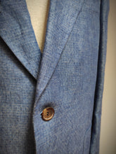 Afbeelding in Gallery-weergave laden, Suitsupply costume bleu azur en pur lin Tollegno 1900 Taille 54/56