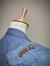 Afbeelding in Gallery-weergave laden, Suitsupply costume bleu azur en pur lin Tollegno 1900 Taille 54/56