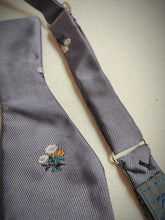 Charger l'image dans la galerie, Nœud papillon en soie parme vintage Kenzo Paris