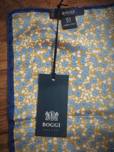 Charger l'image dans la galerie, Boggi Milano pochette de costume fleurie en soie Made in Italy