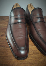 Charger l'image dans la galerie, Stefanobi mocassins patinés en cuir lisse 9 UK/43 FR