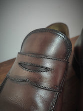 Charger l'image dans la galerie, Stefanobi mocassins patinés en cuir lisse 9 UK/43 FR