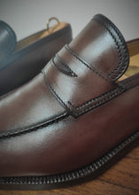 Charger l'image dans la galerie, Stefanobi mocassins patinés en cuir lisse 9 UK/43 FR