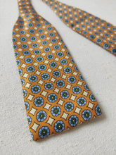 Charger l'image dans la galerie, Nœud papillon vintage orange en pure soie Made in France