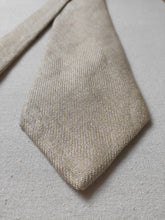 Carica l'immagine nel visualizzatore di Gallery, Drake's X Rosa & Teixeira cravate beige 100% lin Made in England