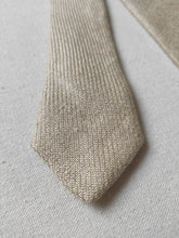 Carica l'immagine nel visualizzatore di Gallery, Drake's X Rosa & Teixeira cravate beige 100% lin Made in England