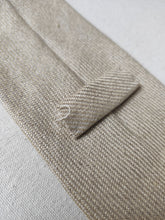 Carica l'immagine nel visualizzatore di Gallery, Drake's X Rosa & Teixeira cravate beige 100% lin Made in England