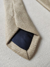 Carica l'immagine nel visualizzatore di Gallery, Drake's X Rosa & Teixeira cravate beige 100% lin Made in England
