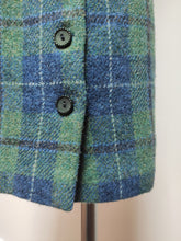 Lade das Bild in den Galerie-Viewer, Harris Tweed jupe portefeuille vintage tartan 36/38